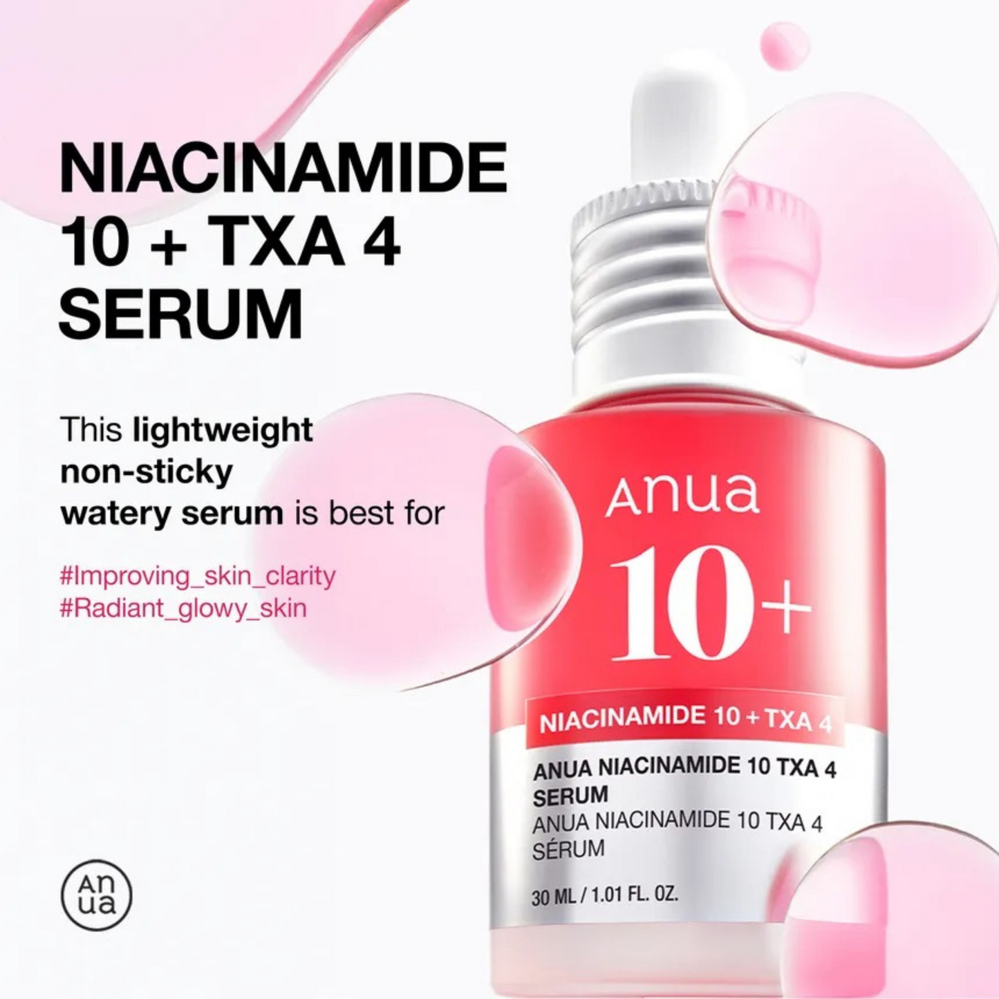 Anua Niacinamide 10 + TXA 4 Sérum Éclat
