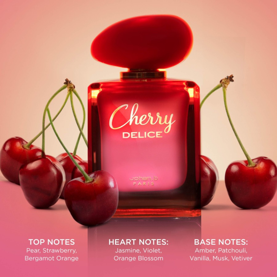 Cherry Delice Eau de Parfum pour Femme 85 ml – Johan.B by Geparlys