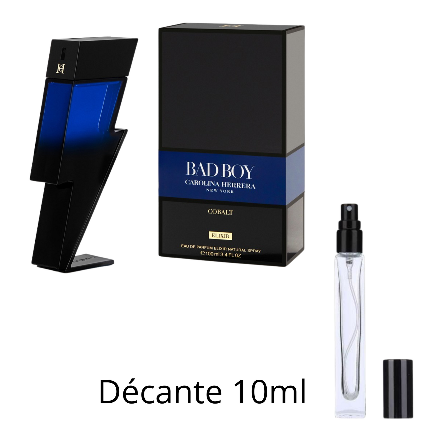 Bad Boy Cobalt Elixir - Décante 10 ml pour Homme